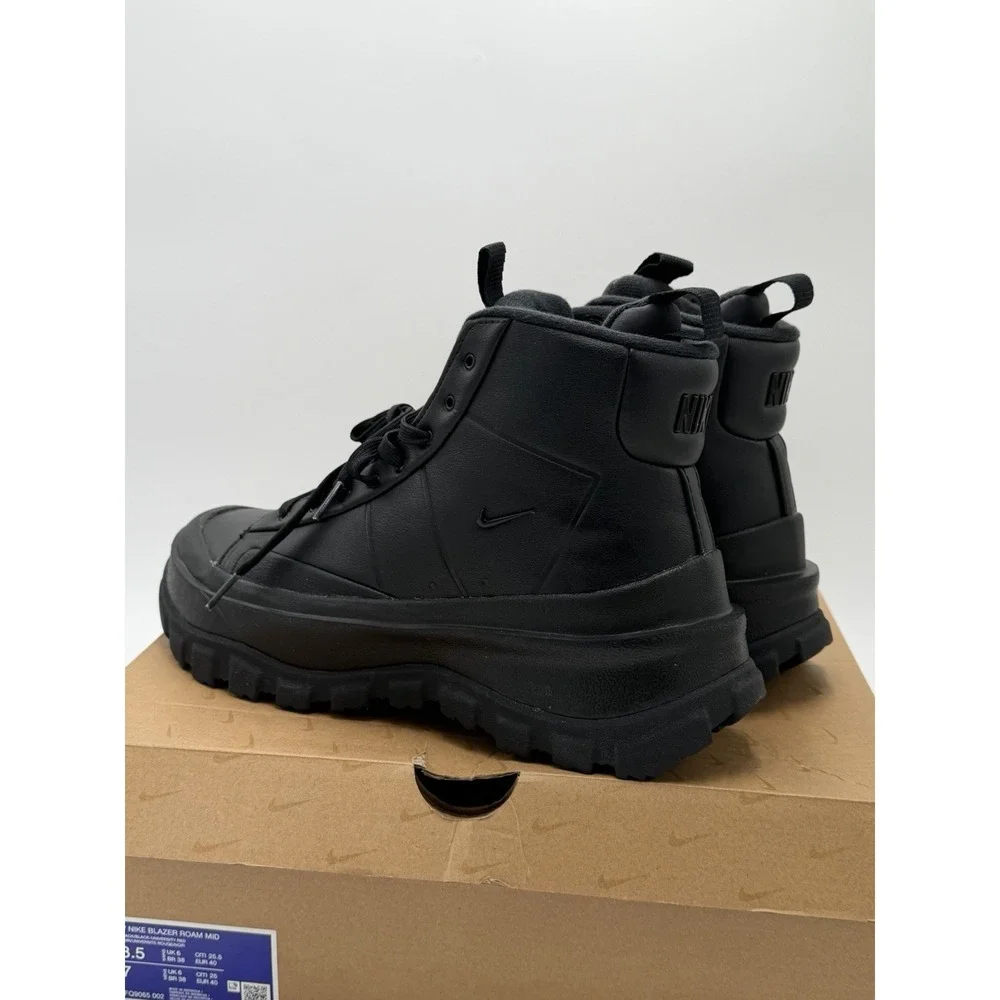 Nike Blazer Roam Mid Women's Size 9 Black Combat Boots Shoes NWB No Lid